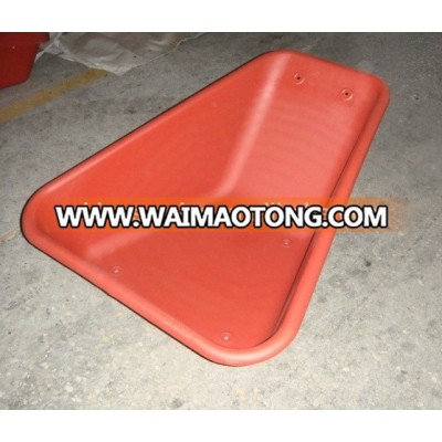 Plastic Tray Material and Solid Wheel Type powder wheelbarrow