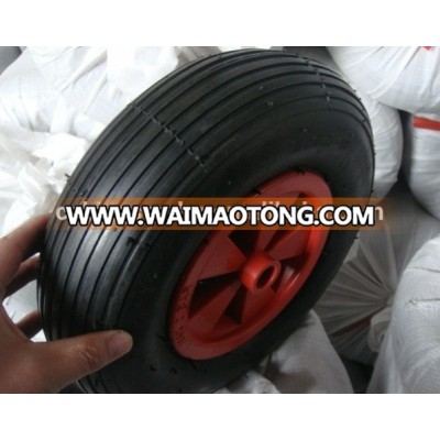 wheelbarrow Pneumatic rubber wheel with metal rim